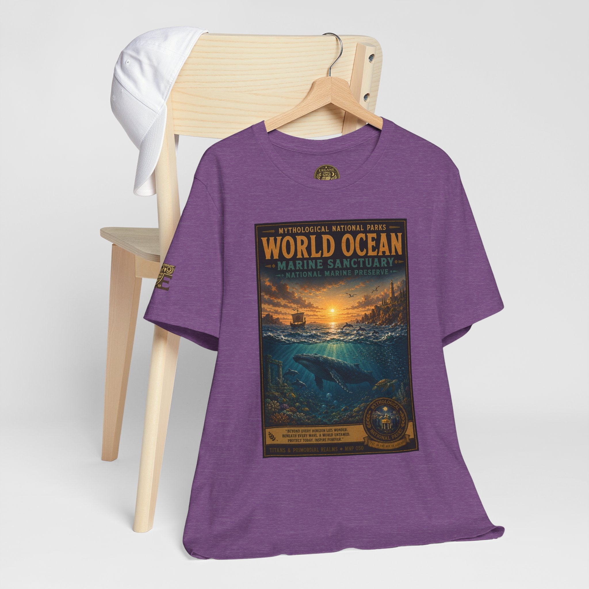 Mythological National Parks COLLECTION V- #050-050 TITANS & PRIMORDIAL REALMS | Vintage nature poster Tee | Mythological National Parks graphic shirt