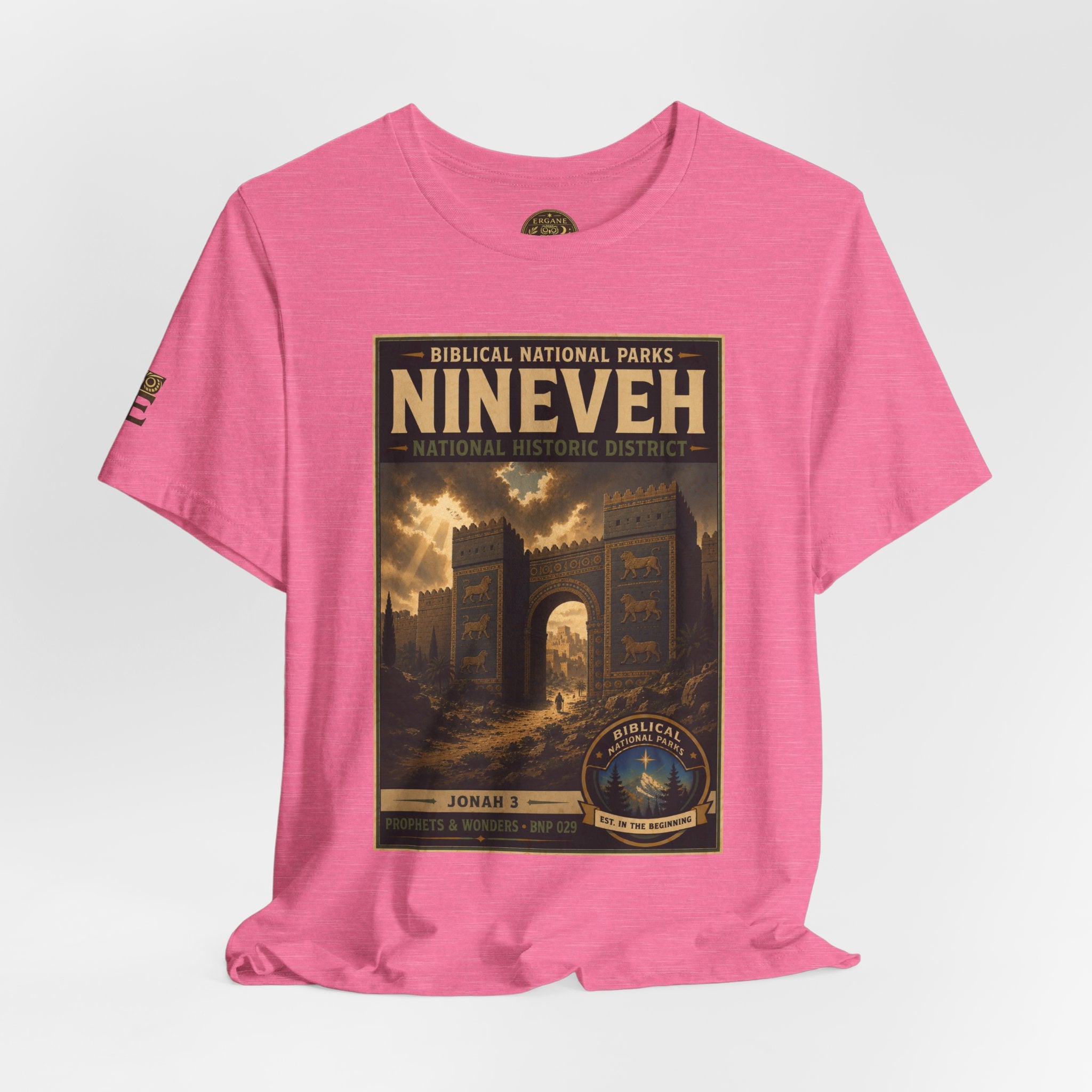 Biblical National Parks Collection V- Prophets & Wonders #029/030 Jonah 3 | Vintage nature poster Tee | Biblical national parks graphic shirt