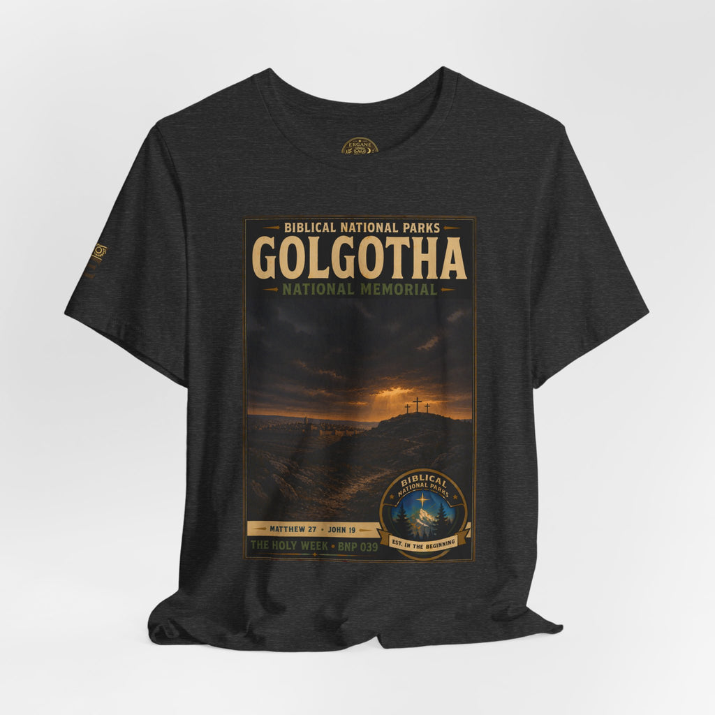 Biblical National Parks Collection VII- The Holy Week #039/041 | Matthew 27 - John 19 | Vintage nature poster Tee | Biblical national parks graphic shirt