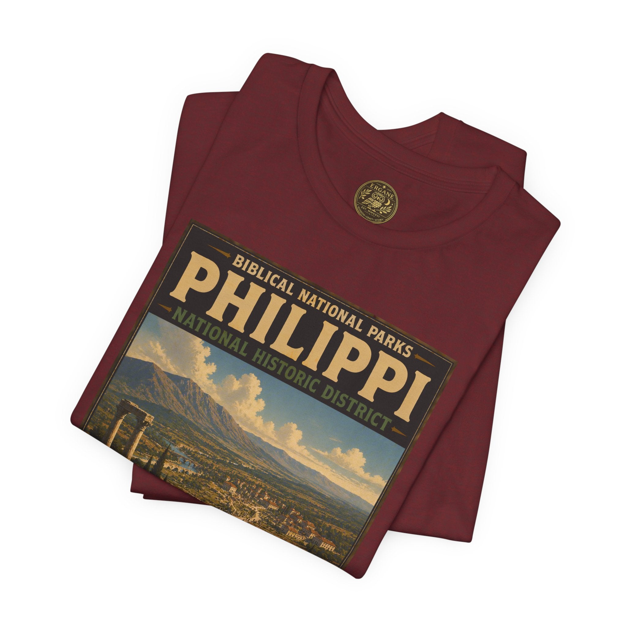 Biblical National Parks Collection VIII- The Apostles' Trails #045/049 | Acts 16 | Vintage nature poster Tee | Biblical national parks graphic shirt