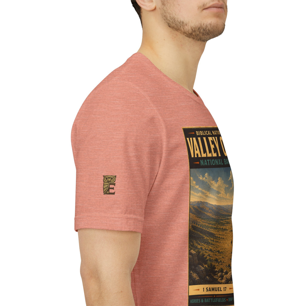 Biblical National Parks Collection IV- Heros & Battlefields #019/023 1 Samuel 17 | Vintage nature poster Tee | Biblical national parks graphic shirt