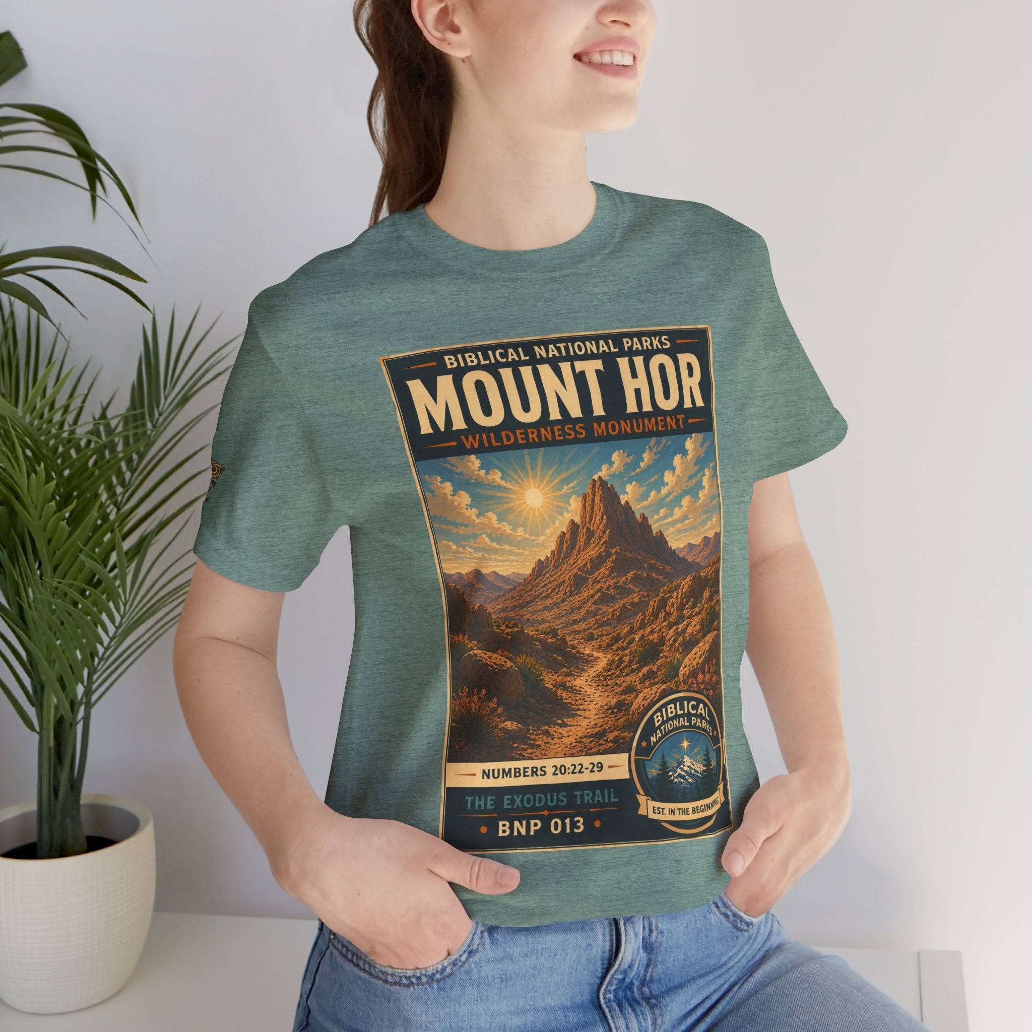Biblical National Parks Collection II- The Exodus Trail #013/013 Exodus 20: 22-29 | Vintage nature poster Tee | Biblical national parks graphic shirt