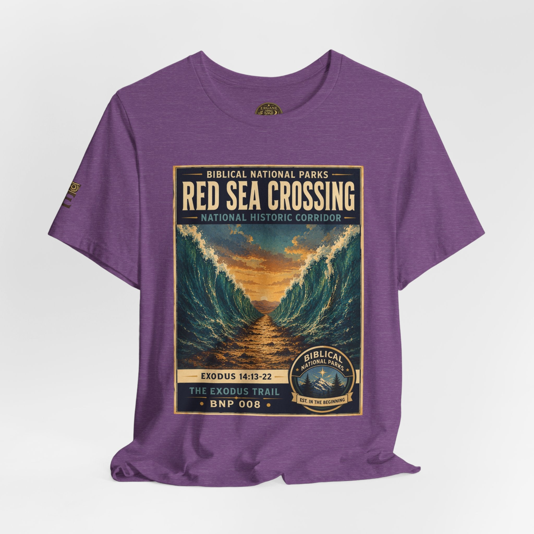 Biblical National Parks Collection II- The Exodus Trail #008/013 Exodus 14: 13-22 | Vintage nature poster Tee | Biblical national parks graphic shirt
