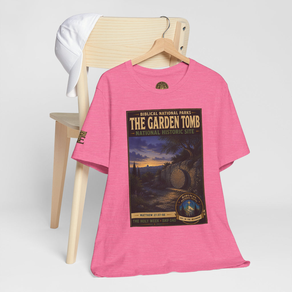 Biblical National Parks Collection VII- The Holy Week #040/041 | Matthew 27: 55-66 | Vintage nature poster Tee | Biblical national parks graphic shirt