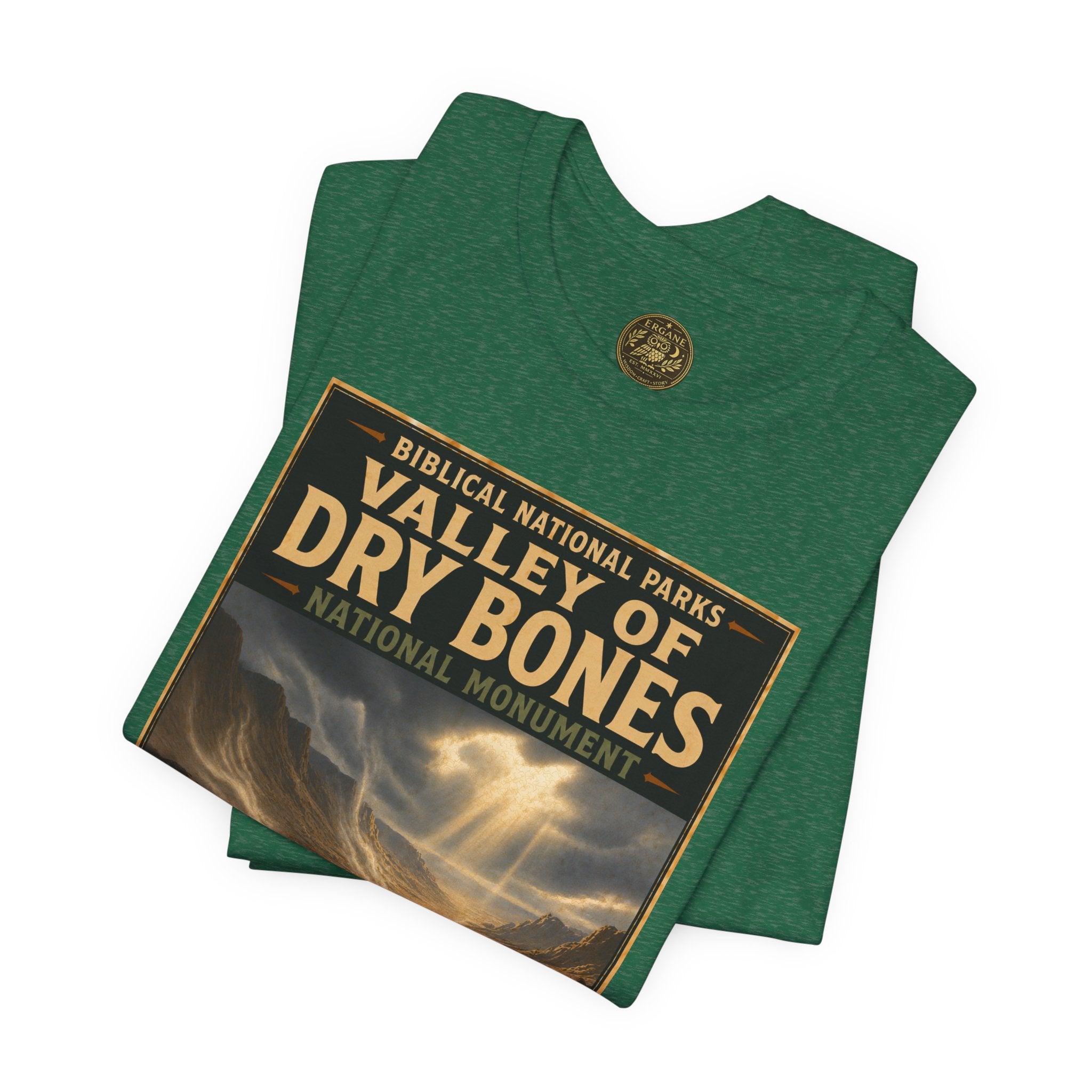 Biblical National Parks Collection V- Prophets & Wonders #026/030 Ezekiel 37  | Vintage nature poster Tee | Biblical national parks graphic shirt