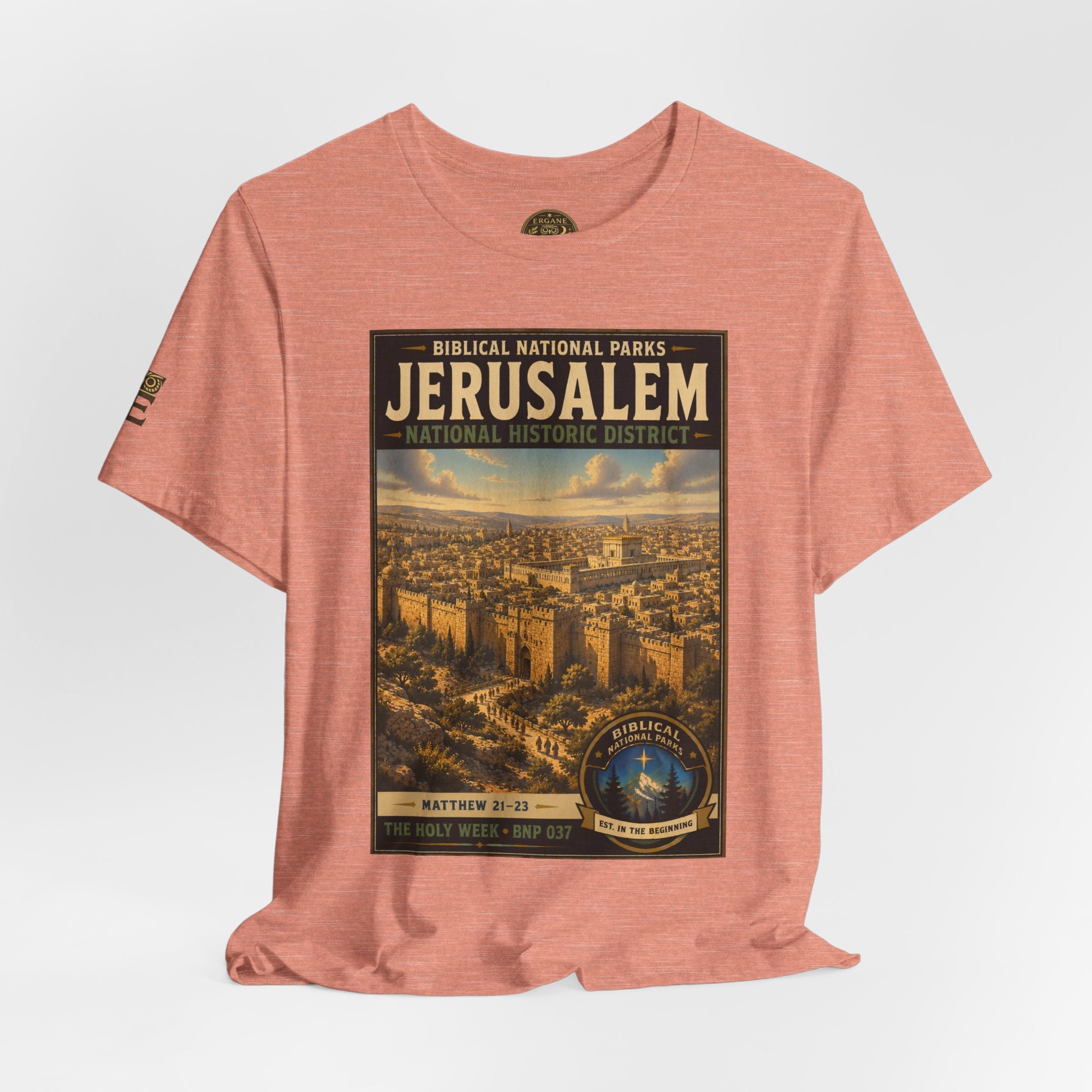 Biblical National Parks Collection VII- The Holy Week #037/041 | Matthew 21-23 | Vintage nature poster Tee | Biblical national parks graphic shirt
