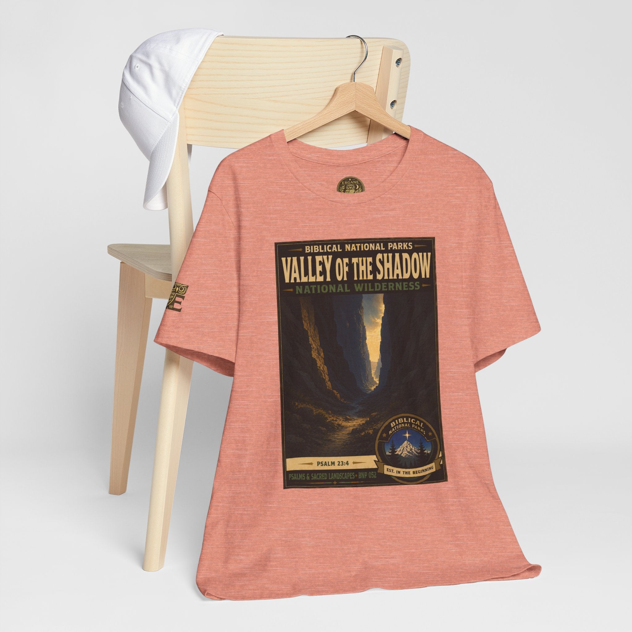 Biblical National Parks Collection IX- #052/054 -Psalms & Sacred Landscapes | Psalm 23:4 | Vintage nature poster Tee | Biblical national parks graphic shirt