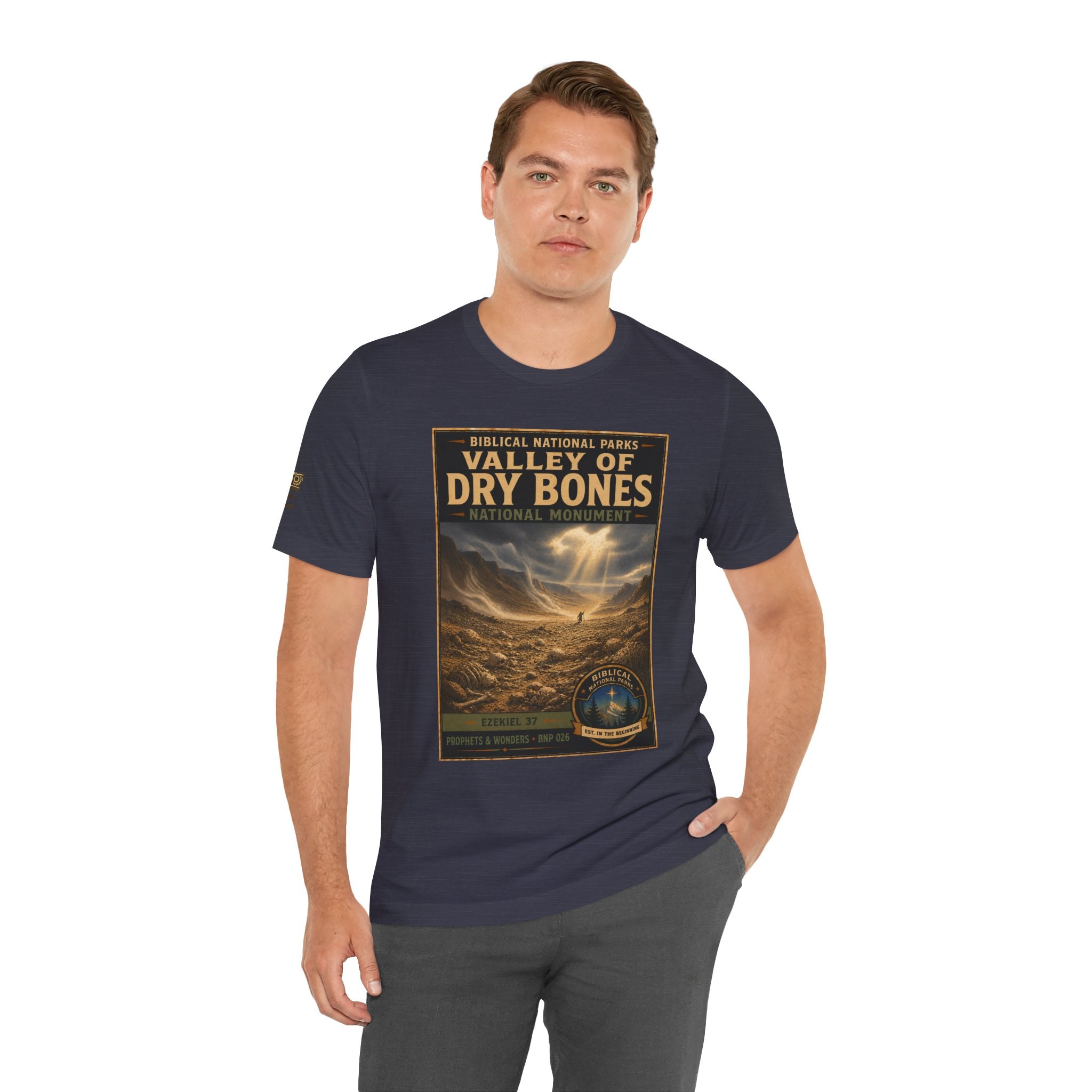 Biblical National Parks Collection V- Prophets & Wonders #026/030 Ezekiel 37  | Vintage nature poster Tee | Biblical national parks graphic shirt